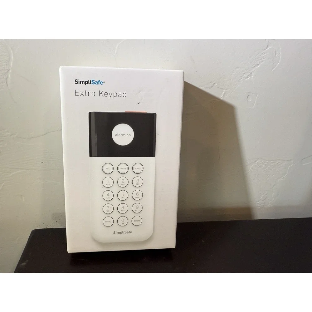 SimpliSafe SSKP3‎ Home Security System Wireless Keypad Remote White GENUINE w1